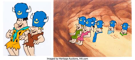 The Flintstones Loyal Order Of The Water Buffaloes Production Cel Lot