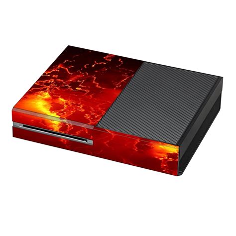 Skin Decal For Xbox One Console Fire Lava Liquid Flowing