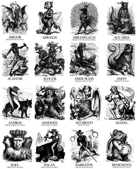 🌹 ☭ 🌹 Demon Art Demonología Mitología Cristiana