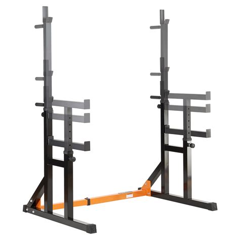To the new lifter, a squat rack (also more aptly known as a power rack) can be an intimidating piece of the truth is, when you know what a power rack is and how to use it to its full potential, it quickly. Mirafit Adjustable Squat Rack & Dip Stand Barbell/Weight ...