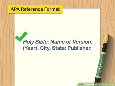 In this modern world where handwriting and calligraphy is a lost art, it would be ideal to bring it back to this techy world. Simple Ways to Cite the Bible in APA: 8 Steps (with Pictures)