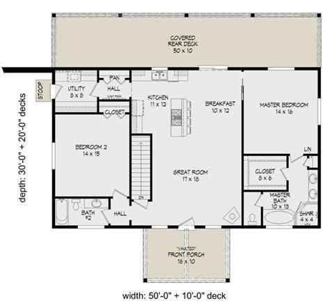 House Plan 940 00242 Traditional Plan 1500 Square Feet 2 Bedrooms