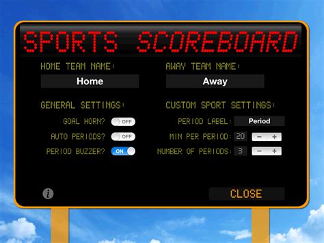 Scoreboard App