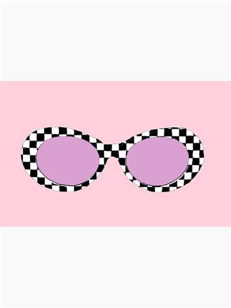 Checkered Clout Goggles Sticker For Sale By Jolieorban Redbubble