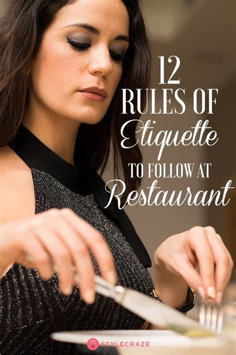 12 Rules Of Etiquette You Need To Know When You Are Dining At A