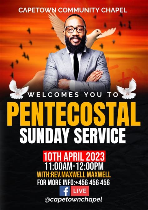 Copy Of Pentecostal Sunday Service Poster 1 Postermywall
