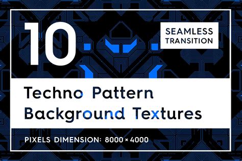 10 Techno Pattern Background Textures Design Cuts