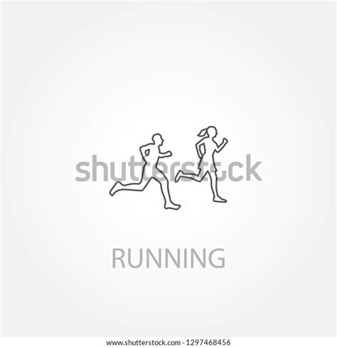 Running Man Woman Silhouette Stock Vector Royalty Free 1297468456