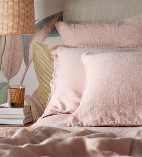 Blush Pink 100 Linen Bedding Secret Linen Store In 2020 Blush Pink