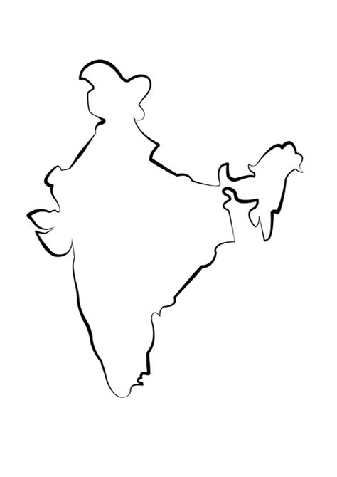 Coloring Pages | Printable india Map Coloring Pages
