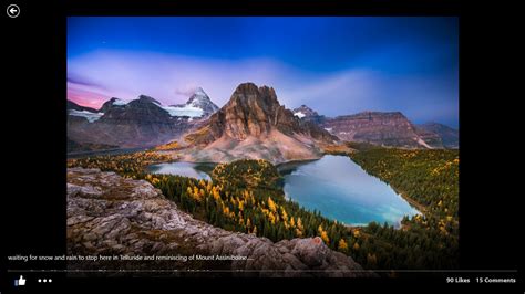 Mount Assiniboine By Marc Muench Natural Landmarks Landmarks Nature