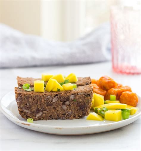 Scoop batter into loaf pan, and use the back of a spoon to compact the dough equally. Spicy Black Bean Loaf with Mango Salsa - Making Thyme for ...