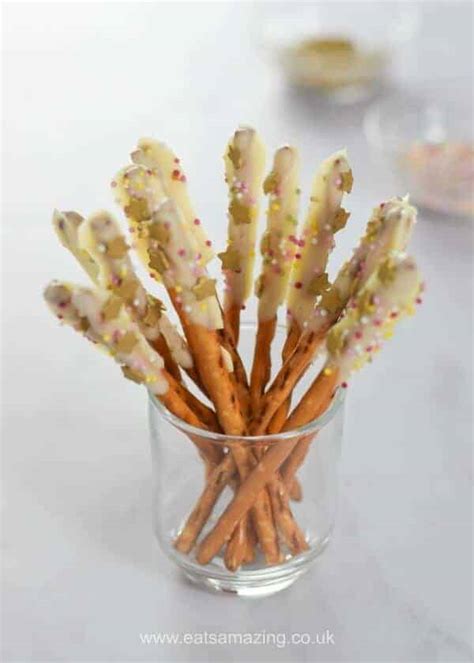 Fun And Easy Pretzel Stick Sparklers Recipe Eats Amazing