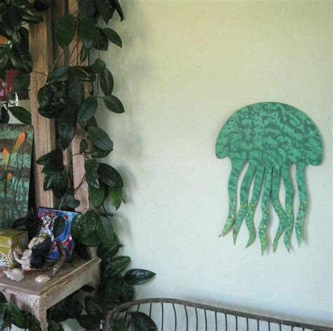 Buy Custom Sea Life Wall Art Sculpture Jellyfish Reclaimed Metal