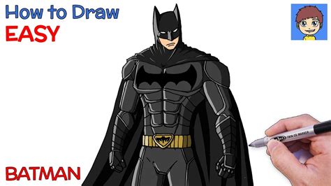 How To Draw Batman Step By Step Batman Drawing Youtube