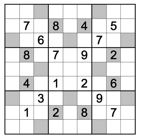 Complete the sequence (five more. Types of Sudoku puzzles | WPF