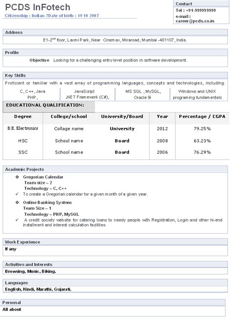 Edit, fill, sign, download biodata format for job online on handypdf.com. Biodata Format Download for new resume sample | Freshers ...