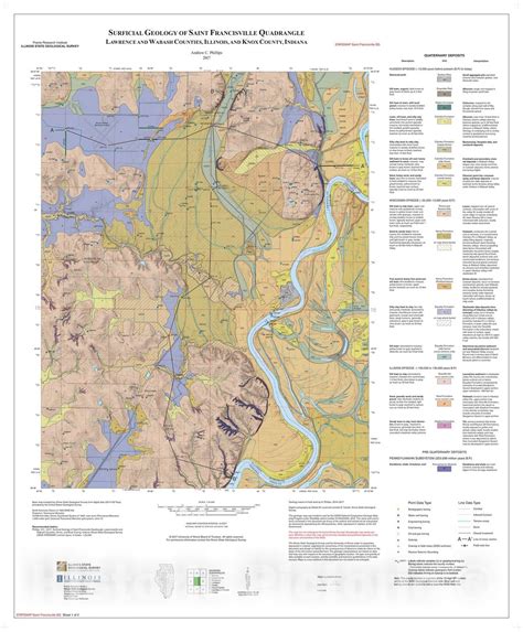 Map Surficial Geology Of Saint Francisville Quadrangle Lawrence And