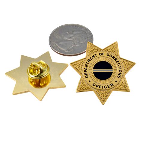 Corrections Officer 7 Point Star Mini Badge Corrections Mini Badge