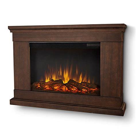 Real Flame Slim Jackson Electric Wall Fireplace In Vintage Black Maple