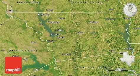 Satellite Map Of Henderson County