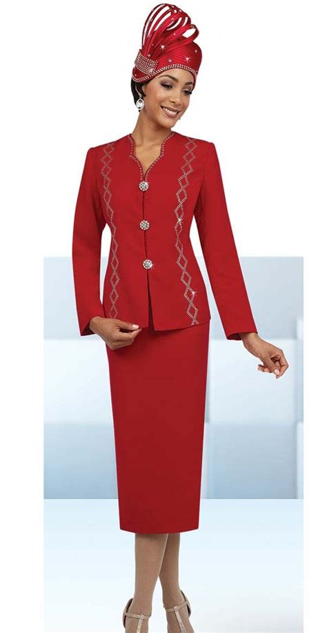 Fifth Sunday 52849 Red Womens Church Suits Fall 2017 Roz