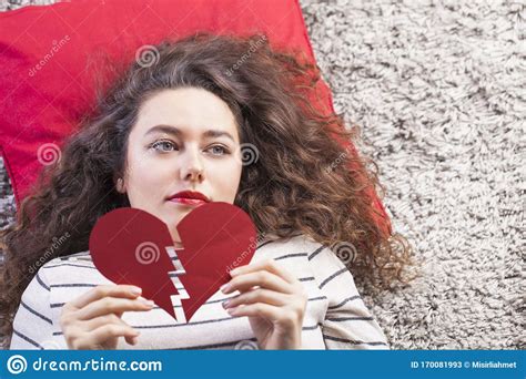 Holding A Broken Heart Stock Image Image Of Fracture 170081993