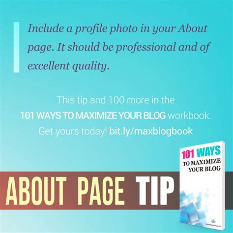 About Page Tip Include A Profile Photo In Your About Page It