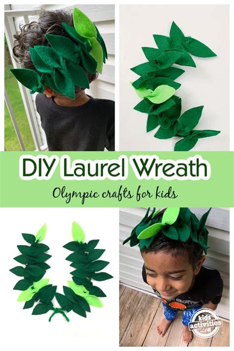 Diy Laurel Wreath Headpiece Olympics Crafts For Kids Kids