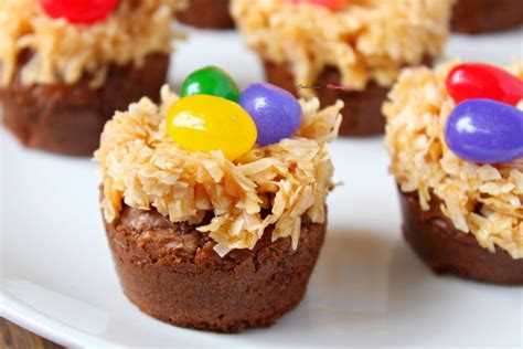 Bird Nest Brownie Bites Treat Recipe Perfect For Spring