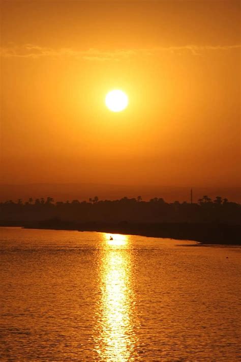 Egypt Sunset Nil Sun Beautiful River Pikist