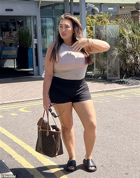 lauren goodger shows off her curves as she hits the gym after pining for her old figure in a