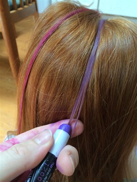 How To Apply Hair Chalk With A Sealant Hair Chalk How To