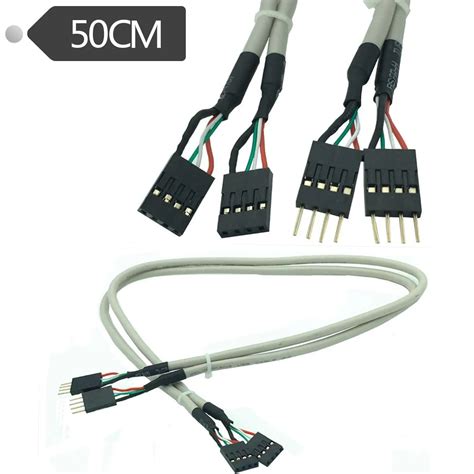 50cm 4pin male to female dupont line double head 4pin 2 54mm dupont cable connector motherboard
