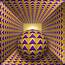 Optical Motion Illusion Illustration A Sphere Are Moving Through 