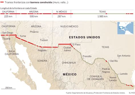 El Muro De Trump La Frontera Entre Estados Unidos Y México
