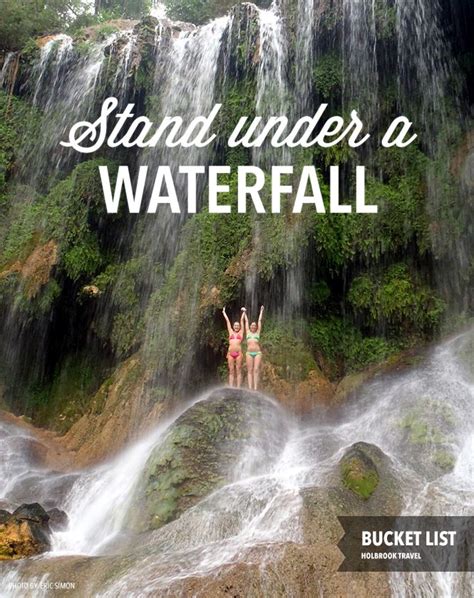 Bucket List Stand Under A Waterfall Travel Photos Waterfall Places