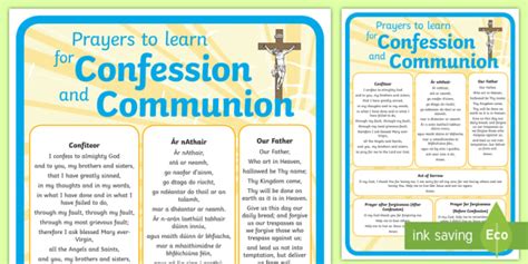 We did not find results for: Prayers to learn for Confession and Communion A4 Display ...