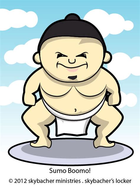 Sumo Wrestler Cartoon Skybachers Locker
