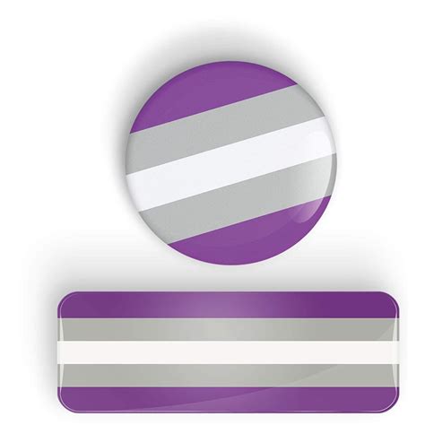 Lgbt Graysexual Pride Flag Pin Badge Button Or Fridge Magnet Uk Handmade