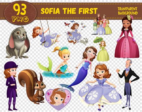 sofia the first clipart sofia the first characters sofia the etsy