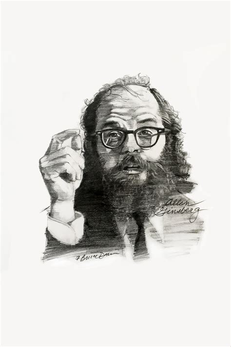Allen Ginsberg Portrait Fine Art Digital Print Etsy