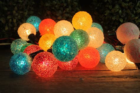 31 Vintage Ge Lighted Ice Y Snowball Christmas Tree Lights Etsy