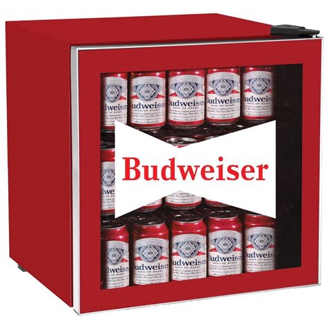Budweiser 18 Cu Ft Compact Mini Fridge With Glass Door In Red