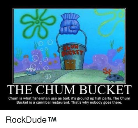 Chum bucket meme idea my oc twist ento my post repost илмм dark m0de hi spongebob. The CHUM BUCKET Chum Is What Fisherman Use as Bait It's ...