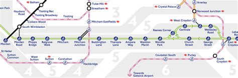 This map shows all trains (yellow dots) on the london underground network in approximately real time. Thameslink is back on the London tube map