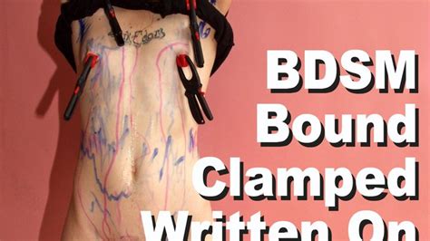 Gia Rossi And Master Hand Bdsm Bound Clamped Written On Gba7fagba7da Bondage Bisexual And