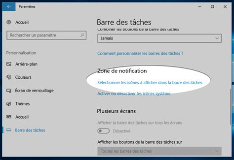Windows 10 Toujours Afficher Une Icône Dans La Barre Des Tâches