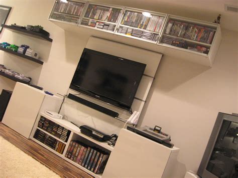 Super Clean Gaming Console Setup And Game Room Backward