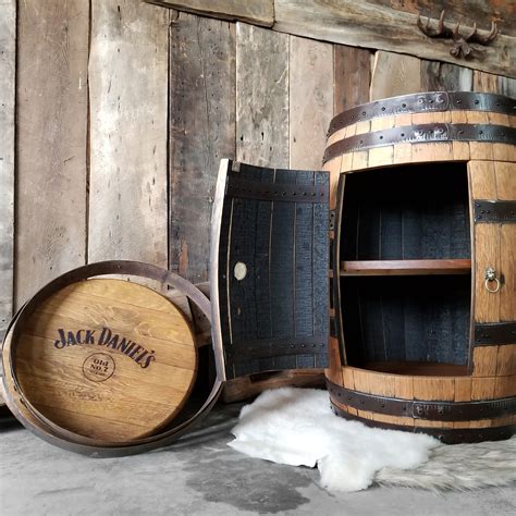 whiskey barrel full barrel cabinet whiskey barrel liquor cabinet the living barrel